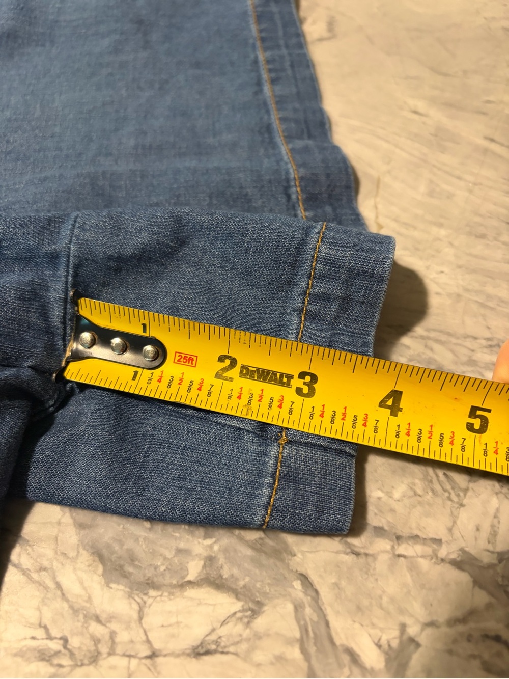 Banana Republic Blue Denim Elastic waist-mid rise Shorts - Picture 3 of 5